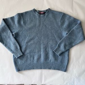 Vineyard Vines by Shep & Ian Baby Blue 100% Wool Winter Sweater size M